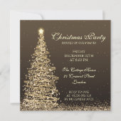 Elegantes Weihnachts-Party Einladung (Vorderseite)