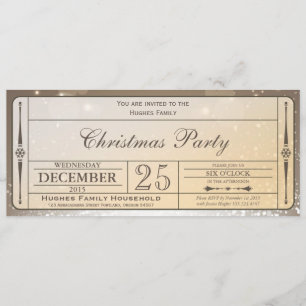 Elegantes Weihnachts-Party Einladung