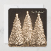 Elegantes Weihnachts-Party Einladung (Rückseite)