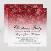 Elegantes Weihnachts-Party Einladung (Vorne/Hinten)