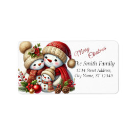 Elegantes Weihnachts-Party Modernes Adressaufkleber