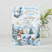 Elegantes Weihnachts-Party Modernes Einladung (Stehend Vorderseite)