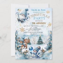 Elegantes Weihnachts-Party Modernes Einladung