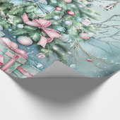 Elegantes Weihnachts-Party Modernes Geschenkpapier (Ecke)