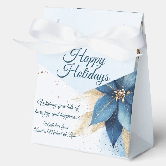 Elegantes Weihnachts-Party Modernes Geschenkschachtel (Vorderseite)