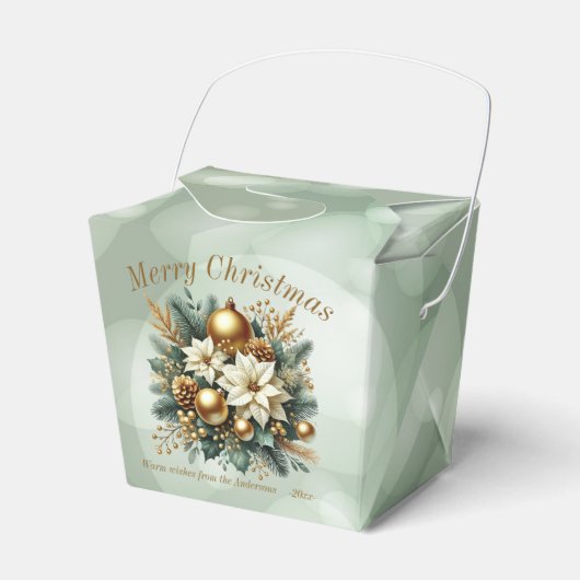 Elegantes Weihnachts-Party Modernes Geschenkschachtel (Vorderseite)