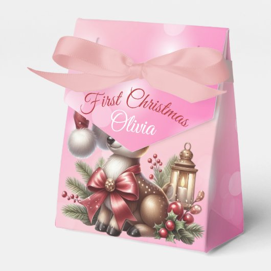 Elegantes Weihnachts-Party Modernes Geschenkschachtel (Vorderseite)