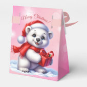 Elegantes Weihnachts-Party Modernes Geschenkschachtel (Rückseite)