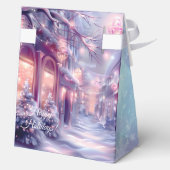 Elegantes Weihnachts-Party Modernes Geschenkschachtel (Rückseite)