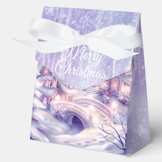 Elegantes Weihnachts-Party Modernes Geschenkschachtel (Vorderseite)