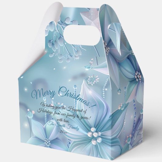 Elegantes Weihnachts-Party Modernes Geschenkschachtel (Vorderseite)