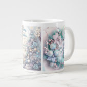Elegantes Weihnachts-Party Modernes Jumbo-Tasse (Vorderseite Rechts)