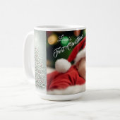 Elegantes Weihnachts-Party Modernes Kaffeetasse (Vorderseite Links)