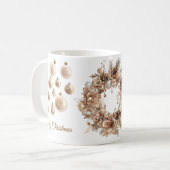 Elegantes Weihnachts-Party Modernes Kaffeetasse (Vorderseite Links)