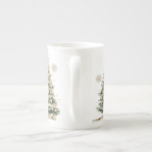 Elegantes Weihnachts-Party Modernes Porzellantasse (Rückseite)