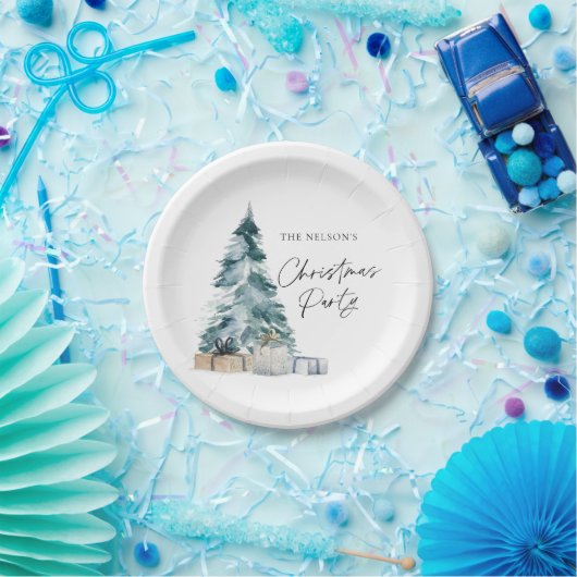 Elegantes Weihnachts-Party Pappteller (Party)