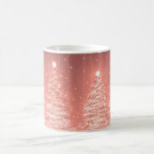 Elegantes Weihnachts-Party Sparkling Bäume Rose Go Kaffeetasse (Mittel)