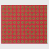 Elegantes Weihnachts-Punkte-Muster Geschenkpapier (Flach)