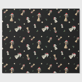 Elegantes Weihnachts-Schach-Verpackungspapier Geschenkpapier