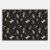 Elegantes Weihnachts-Schach-Wrap-Papier Geschenkpapier Set (Vorderseite)