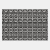 Elegantes Weihnachts-Sweater Fair Isle Pattern Geschenkpapier Set (Vorderseite)