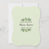 Elegantes Weihnachts-Winterurlaub-Brautparty Einladung (Rückseite)