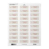 Elegantes Weihnachtsbaum Burgundy Monogram auf Bei (Vorne)