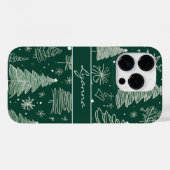 Elegantes Weihnachtsbaum Case-Mate iPhone Hülle (Rückseite (Horizontal))