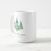 Elegantes Weihnachtsbaum Foto Geschenk Kaffeetasse (Vorderseite Links)