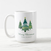 Elegantes Weihnachtsbaum Foto Geschenk Kaffeetasse (Links)