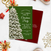 Elegantes Weihnachtsbaum Grünes Weihnachtsfest Par Einladung