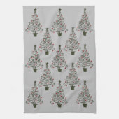 Elegantes Weihnachtsbaum Küchentuch (Vertikal)