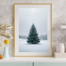 Elegantes Weihnachtsbaum-Plakat Poster
