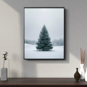 Elegantes Weihnachtsbaum-Plakat Poster