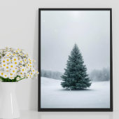Elegantes Weihnachtsbaum-Plakat Poster