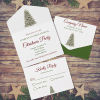 Elegantes Weihnachtsbaum Red & Green Company Party
