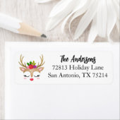 Elegantes Weihnachtsbaum-Rücksendesiegel (Insitu)