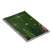 Elegantes Weihnachtsbaum-Spiral-Notebook Notizblock (Rechte Seite)