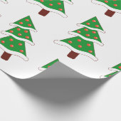 Elegantes Weihnachtsbaum-Verpackungspapier! Geschenkpapier (Ecke)