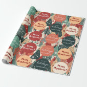 Elegantes Weihnachtsbaum Weihnachtsgeschenke Geschenkpapier (Ungerollt)