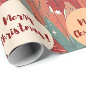 Elegantes Weihnachtsbaum Weihnachtsgeschenke Geschenkpapier (Rolleneckpunkt)