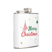 Elegantes Weihnachtsbaumdesign Flachmann (Rechts)