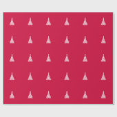 Elegantes Weihnachtsbaumdesign Geschenkpapier (Flach)