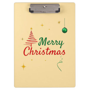 Elegantes Weihnachtsbaumdesign Klemmbrett