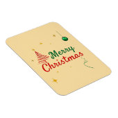 Elegantes Weihnachtsbaumdesign Magnet (Rechte Seite)