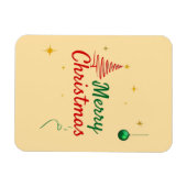 Elegantes Weihnachtsbaumdesign Magnet (Horizontal)