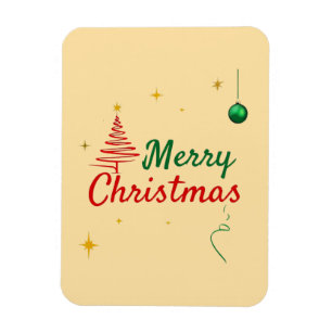 Elegantes Weihnachtsbaumdesign Magnet