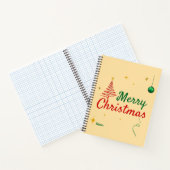 Elegantes Weihnachtsbaumdesign Notizblock (Innenseite)
