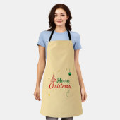 Elegantes Weihnachtsbaumdesign Schürze (Getragen)
