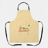 Elegantes Weihnachtsbaumdesign Schürze (Vorderseite)